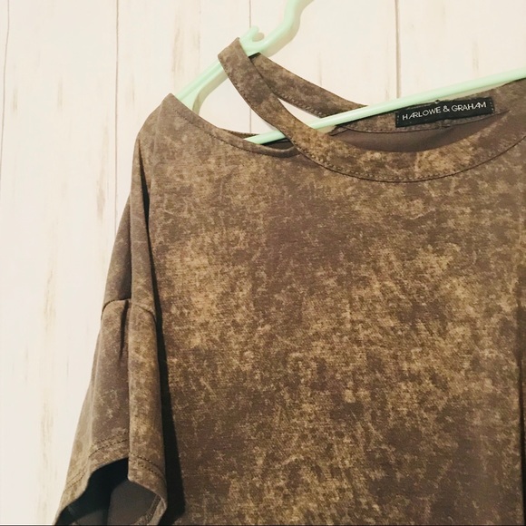 Cutout 🍁 color gradient tee by harlowe and graham - Picture 1 of 4